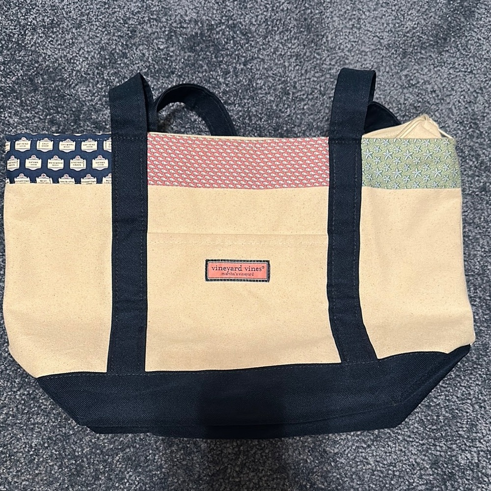 Vineyard Vines Multicolor Canvas Tote Bag